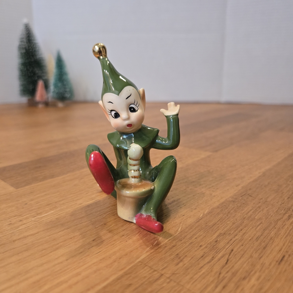 Vintage Josef Originals Land of Make Believe Elf Figurine Japan Rare Pixie 1950s